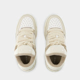 Sneakers Ma-1 皮质厚底中帮运动鞋
