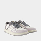 Distressed Skel Top Low Sneakers - Amiri - Leather - Grey
