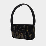 Tommy Beaded Shoulder Bag - Staud - Synthetic - Black