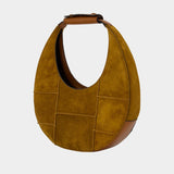 Moon Bag - Staud - Leather - Brown