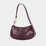 Ollie Shoulder Bag - Staud - Leather - Burgundy
