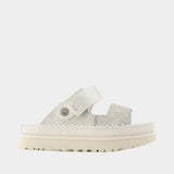 Goldenstar Crackle Glide Sandals - UGG - Leather - White