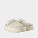 Goldenstar Crackle Slides - UGG - Leather - White