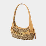 Ergo 26 Signature Belted Shoulder Bag - Coach - Leather - Beige
