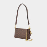 Audrey With Charms Shoulder Bag - Coach - Canvas - Brown