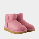 W Classic Mini II Ankle Boots - UGG - Leather - Pink