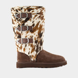 W Classic Tall Western Ankle Boots - UGG - Leather - Brown