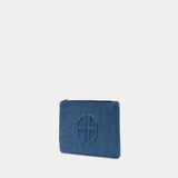 Lili clutch bag - ANINE BING - Cotton - Blue