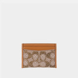 Crystal Signature Essential Card Holder - Coach - Leather - Brown