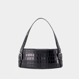 Croco Shoulder Bag - Coperni - Leather - Black