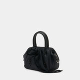 Mini Gathered Top Handle Bag W/ Emb - Simone Rocha - Synthetic - Black