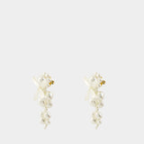 Petite Bow Earrings - Simone Rocha - Synthetic - White
