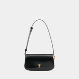Paris Paris Shoulder Bag - AMI Paris - Leather - Black