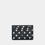 Bou Card Holder - Ganni - Leather - Black