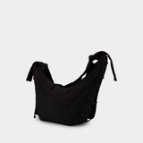 Medium Soft Game Shoulder Bag - Lemaire - Nylon - Dark Chocolate