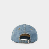 Tobacco Ami De Coeur Cap - AMI Paris - Cotton - Blue