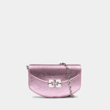 Lulu Wallet On Chain Crushed - Ganni - Synthetic - Pink