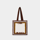 Crochet Shopper Bag - Casablanca - Cotton - Brown