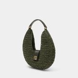 Lou Monogram Shoulder Bag - ANINE BING - Cotton - Green