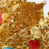 Disc 金色黄铜手拿包肩包