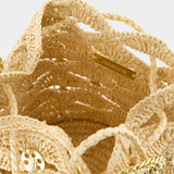 Rabanne浅金色金属手提包单肩包