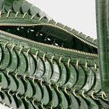 Rabanne 绿色金属单肩包斜挎包