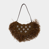 Shoulder Bag - Rabanne - Raffia - Brown