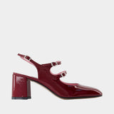 Banana Pumps - Carel - Leather - Burgundy