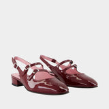 Peche Sandals - Carel - Leather - Burgundy