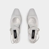 Sling Back Oceano 皮质凉鞋