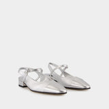 Sling Back Oceano 皮质凉鞋