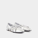 Eloise Ballerinas - Carel - Leather - Silver