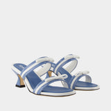 Luna Sandals - Carel - Leather - Blue