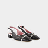 Elisa Sandals - Carel - Leather - Black