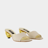 Naiade Sandals - Carel - Leather - White