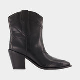 Cara Spazzo Ankle Boots - Zadig & Voltaire - Leather - Black