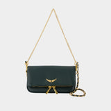 Rock Nano Grained Crossbody - Zadig & Voltaire - Leather - Green