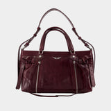 Sunny Rider Vintage Crossbody - Zadig & Voltaire - Leather - Burgundy
