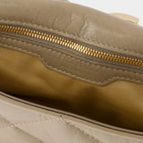 Moon Moyen 米色皮制单肩包斜挎包