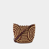 Panier Pm Crossbody - Vanessa Bruno - Raphia - Burgundy
