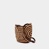 Panier Pm Crossbody - Vanessa Bruno - Raphia - Burgundy
