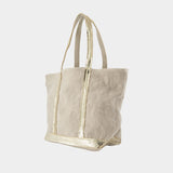 M Zippe Shopper Bag - Vanessa Bruno - Linen - Neutral