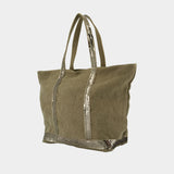 M Zippe Shopper Bag - Vanessa Bruno - Linen - Khaki