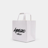 Small shopping bag - Kenzo - Leather - White