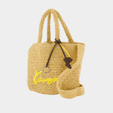 Small Basket Crossbody - Kenzo - Raffia - Beige
