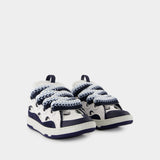 Curb Sneakers - Lanvin - Leather - White/Blue