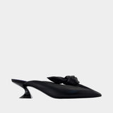 Kitten Bow Pumps - Lanvin - Leather - Black