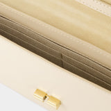 Grace 米色光面小牛皮斜挎包