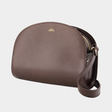 Demi Lune Crossbody - A.P.C. - Leather - Brown