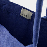 Yenky 蓝色棉质单肩包